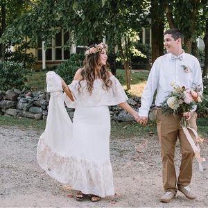 Boho wedding dress